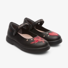 Camper Twins Ballerina Sko Børn Sort / Rød CTPVHL-958